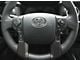 4-Button Steering Wheel Accent Trim; Domed Carbon Fiber (14-21 Tundra)