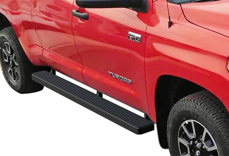 Tundra 4-Inch iStep Running Boards; Black (07-21 Tundra Double Cab)