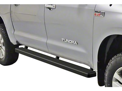 4-Inch iStep Running Boards; Black (07-21 Tundra CrewMax)