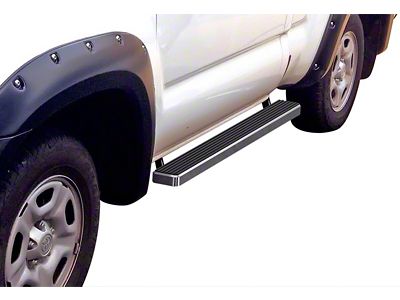 4-Inch iStep Running Boards; Hairline Silver (07-21 Tundra Regular Cab)