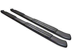 4-Inch Oval Blackout Series Side Step Bars; Black (22-24 Tundra CrewMax)