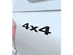 4X4 Vinyl Emblem; Forged Carbon Fiber (Universal; Some Adaptation May Be Required)