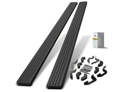 5-Inch Aluminum Running Boards; Textured Black (07-21 Tundra Double Cab)