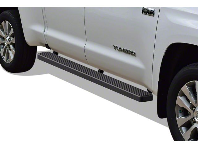 5-Inch iStep Running Boards; Black (07-21 Tundra Double Cab)