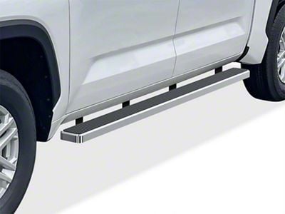 5-Inch iStep Running Boards; Hairline Silver (22-24 Tundra CrewMax)