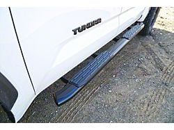 5-Inch Oval Premium Side Step Bars; Black (22-24 Tundra CrewMax)