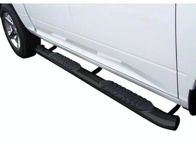 5-Inch Oval Premium Side Step Bars; Black (22-24 Tundra Double Cab)