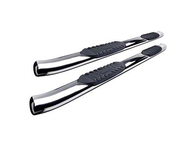 5-Inch Oval Premium Side Step Bars; Stainless Steel (22-24 Tundra Double Cab)