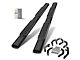 5-Inch Oval Straight Side Step Bars; Black (22-24 Tundra Double Cab)