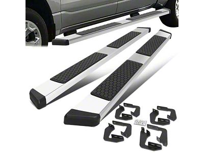 5-Inch Wide Flat Running Boards; Stainless Steel (07-21 Tundra CrewMax)