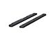 6-Inch Oval Side Step Bars without Mounting Brackets; Black (07-21 Tundra CrewMax)