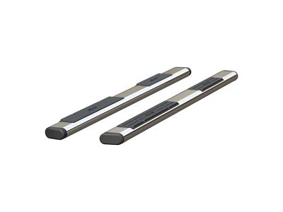 6-Inch Oval Side Step Bars without Mounting Brackets; Polished Stainless (07-21 Tundra CrewMax)