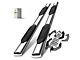 6-Inch Oval Straight Side Step Bars; Chrome (07-21 Tundra Double Cab)