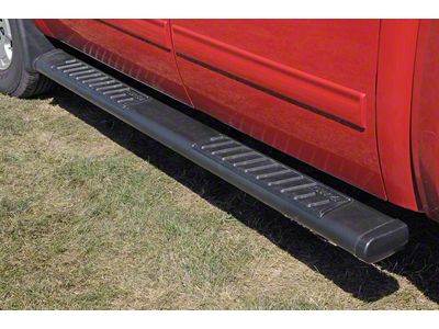 6-Inch Oval UltraBlack Tube Step Side Step Bars without Mounting Brackets; Textured Black (07-21 Tundra CrewMax)