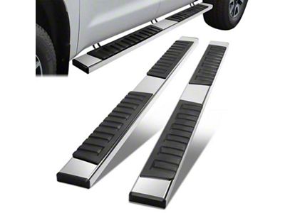 6.75-Inch Running Boards; Polished (07-21 Tundra Double Cab)