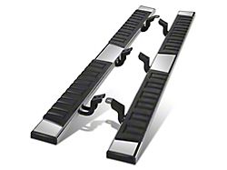 6.75-Inch Wide Flat Running Boards; Chrome (07-21 Tundra CrewMax)