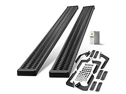 7-Inch Aluminum Running Boards; Textured Black (07-21 Tundra Double Cab)