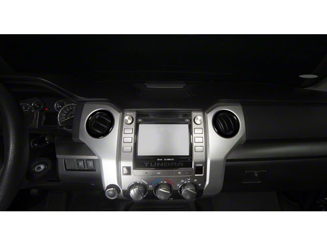 A/C Vent Ring Cap Accent Trim; Gloss Black (14-21 Tundra)