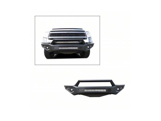 Armour II Heavy Duty Front Bumper with 30-Inch LED Light Bar and Two Sets of 4-Inch Cube Lights (14-21 Tundra)