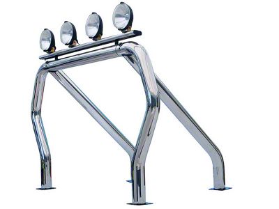 Single Bar/Single Kicker Bed Bar; Chrome (07-20 Tundra Regular Cab)