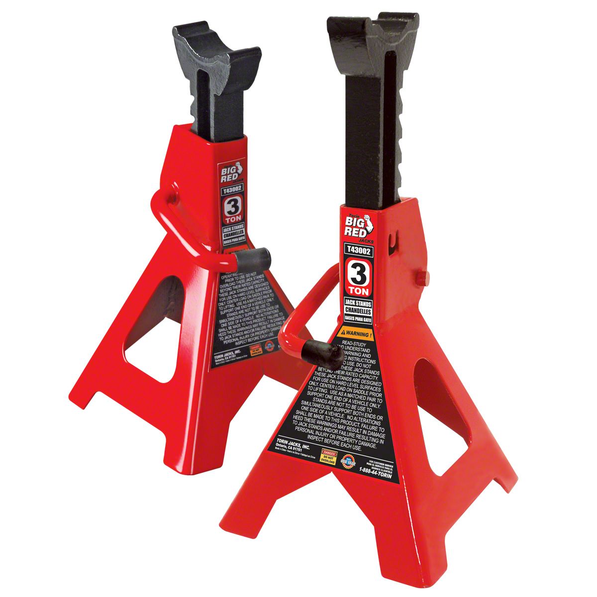 Tundra Big Red Jack Stands; 3-Ton Capacity