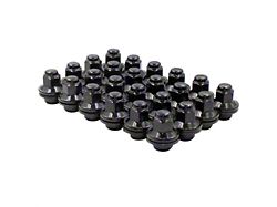 Black Factory Style Lug Nut Kit; 14mm x 1.5; Set of 24 (22-25 Tundra)