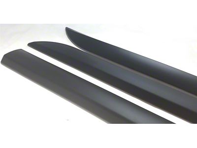 Body Side Moldings; Matte Black (07-21 Tundra)