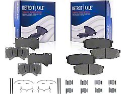 Ceramic Brake Pads; Front and Rear (07-21 Tundra)