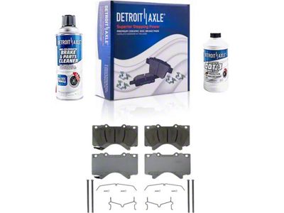 Ceramic Brake Pads; Front Pair (07-21 Tundra)