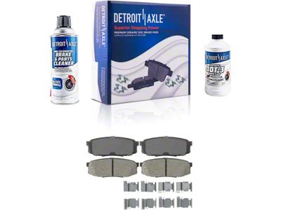 Ceramic Brake Pads; Rear Pair (07-21 Tundra)