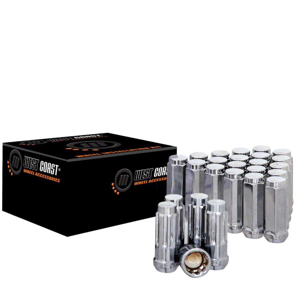 Tundra Chrome Acorn Lug Nuts; M14x1.5; Set of 24 (22-24 Tundra) - Free ...