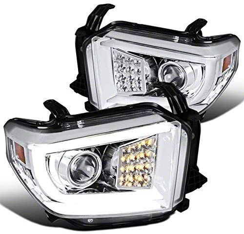 Tundra Projector Headlights with Sequential Turn Signals; Chrome ...