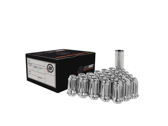 Chrome Spline Lug Nuts; M14x1.5; Set of 20 (07-21 Tundra)