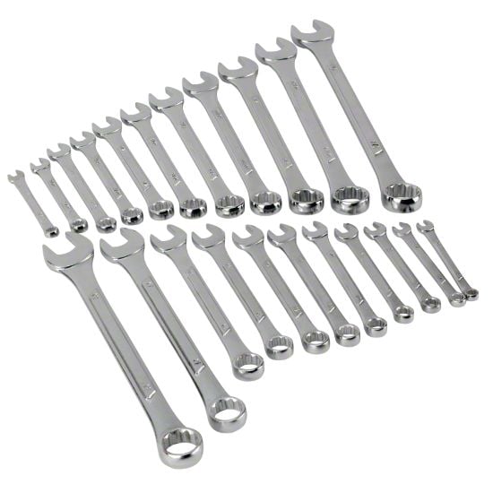 Tundra Combination Wrench Set; 22-Piece Set