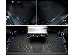 Custom Fit Front and Rear Floor Liners; Black (14-21 Tundra CrewMax)