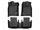 Custom Front and Rear Floor Mats; Black (22-24 Tundra CrewMax)