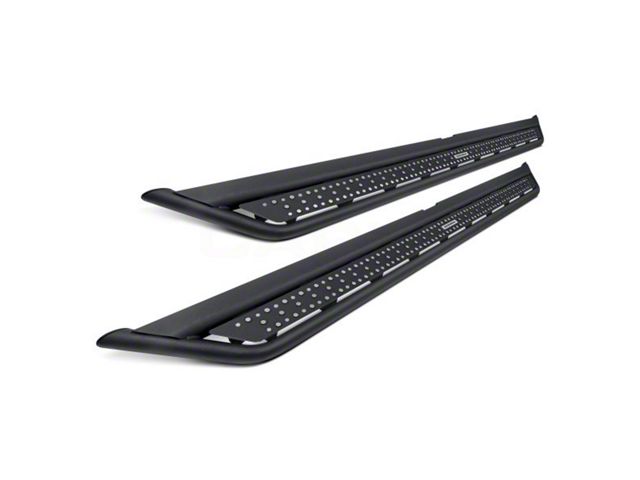 Go Rhino Dominator Xtreme D6 Side Step Bars; Textured Black (22-24 Tundra Double Cab)