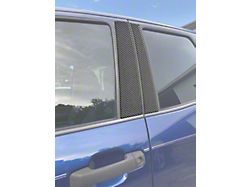 Door Pillar Accent Trim; Forged Carbon Fiber (07-21 Tundra Double Cab, CrewMax)