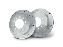 Drilled and Slotted 5-Lug Rotors; Rear Pair (07-21 Tundra)