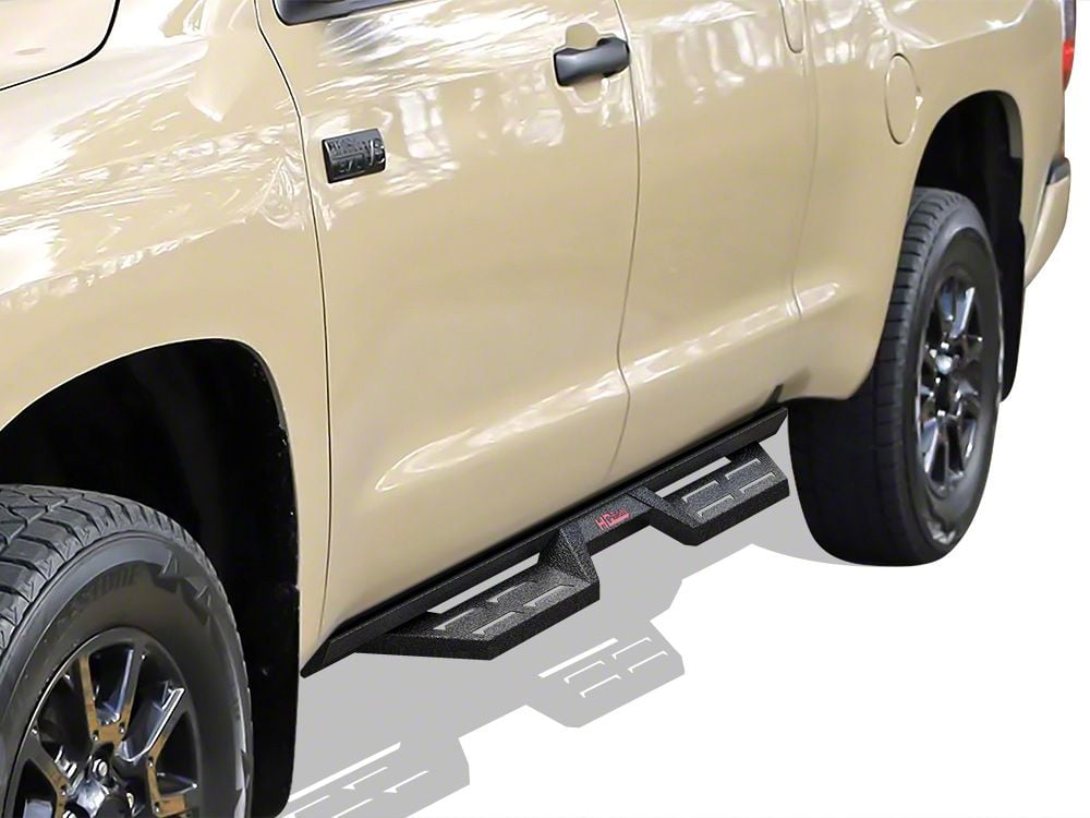 Tundra Drop Down Style Nerf Side Step Bars; Matte Black (07-21 Tundra  Double Cab) - Free Shipping