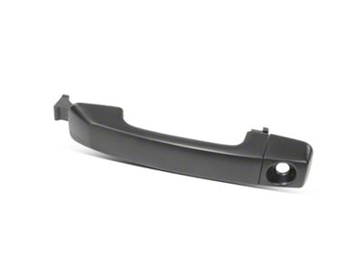 Exterior Door Handle with Keyhole; Front Driver Side; Primed Black (07-21 Tundra)