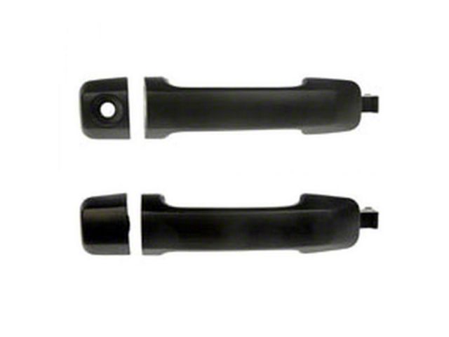 Exterior Door Handles; Front; Textured Black (07-21 Tundra)