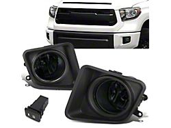 Factory Style Fog Lights with Switch; Smoked (14-21 Tundra)