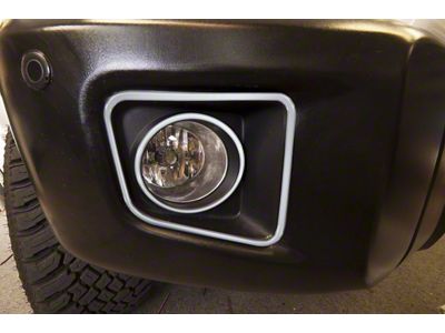 Fog Light Accent Trim; Gloss White (14-21 Tundra)