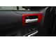 Front Door Handle Accent Trim; Gloss TRD Red (14-21 Tundra w/o Memory Seat Button)