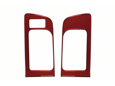 Front Door Handle Accent Trim; Inferno Orange (14-21 Tundra w/ Memory Seat Button)