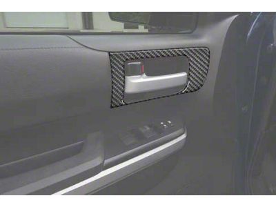 Front Door Handle Accent Trim; Smoked Mesquite (14-21 Tundra w/ Memory Seat Button)
