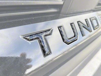 Front Grille Letter Inserts; Celestial Silver Metallic (22-24 Tundra)