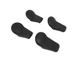 Front Seat Bracket Bolt Covers; Black (14-21 Tundra w/ Front Bucket Seats)