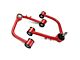 Front Upper Control Arms for 2 to 4-Inch Lift; Red/Black (22-25 Tundra)